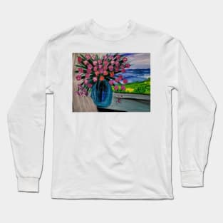 Flowers in the window Long Sleeve T-Shirt